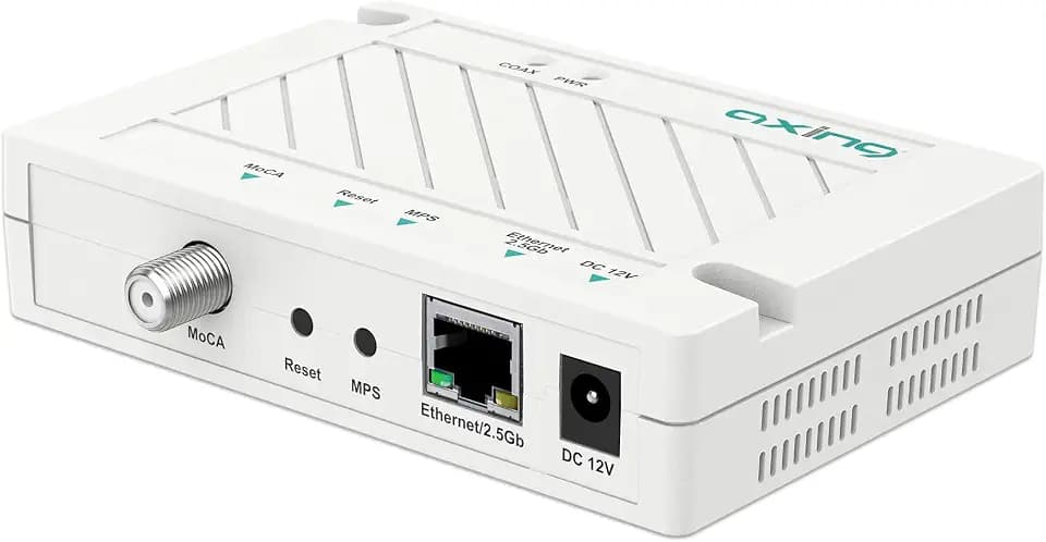 Axing MoCA 2.5 Adapter-Set 2.5Gbps Ethernet Netzwerk via TV-Koaxialkabel