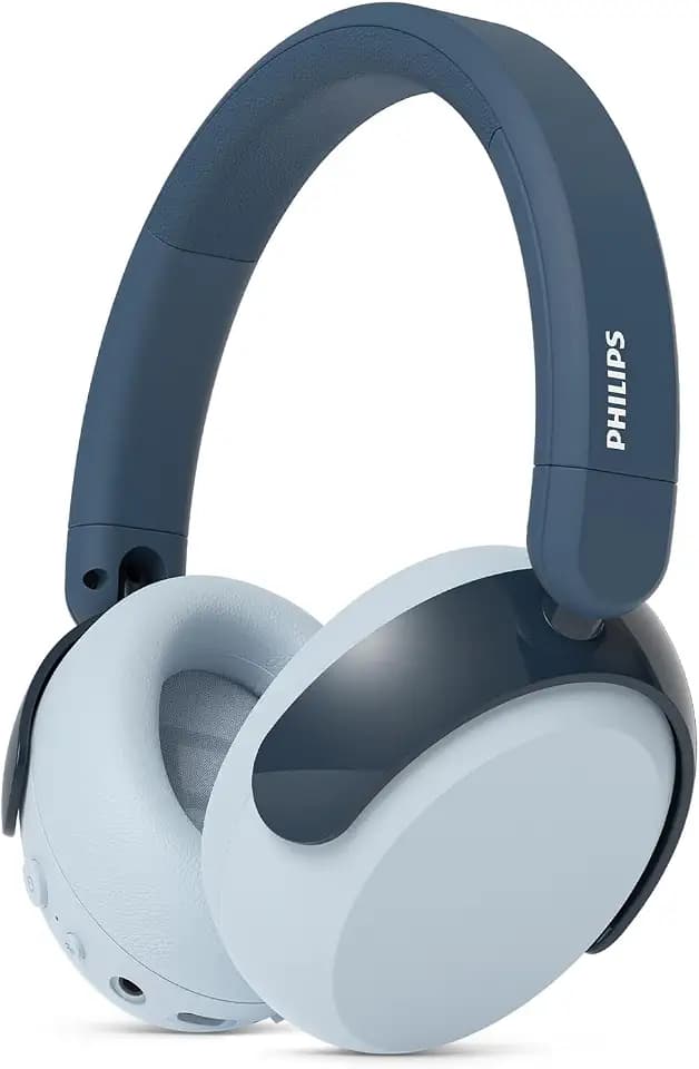PHILIPS TAK5500RT 5500-Serie geräuschunterdrückende, kabellose, ohraufliegende Bluetooth-5.4-Kopfhörer für Kinder, faltbar, 34 Std. ANC-Wiedergabe, lautstärkenbegrenzt, Audio-Sharing, USB-C-Kabel