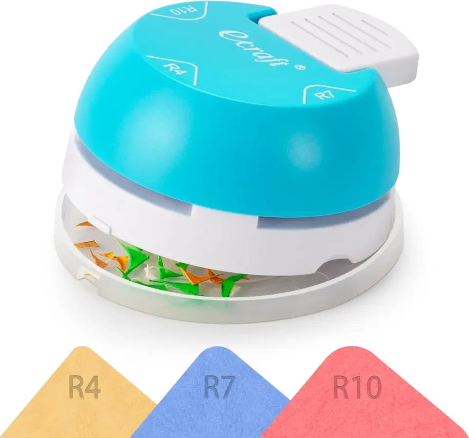 Ecraft Paper Corner Rounder Punch : 3 in 1 (R4mm, R7mm, R10mm) - Corner Cutter for Paper Crafts, Laminate, Photo, DIY, Card Making and Scrapbooking