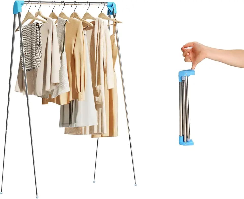 Travel Garment Rack,Portable and Foldable,Collapsible Clothing Rack
