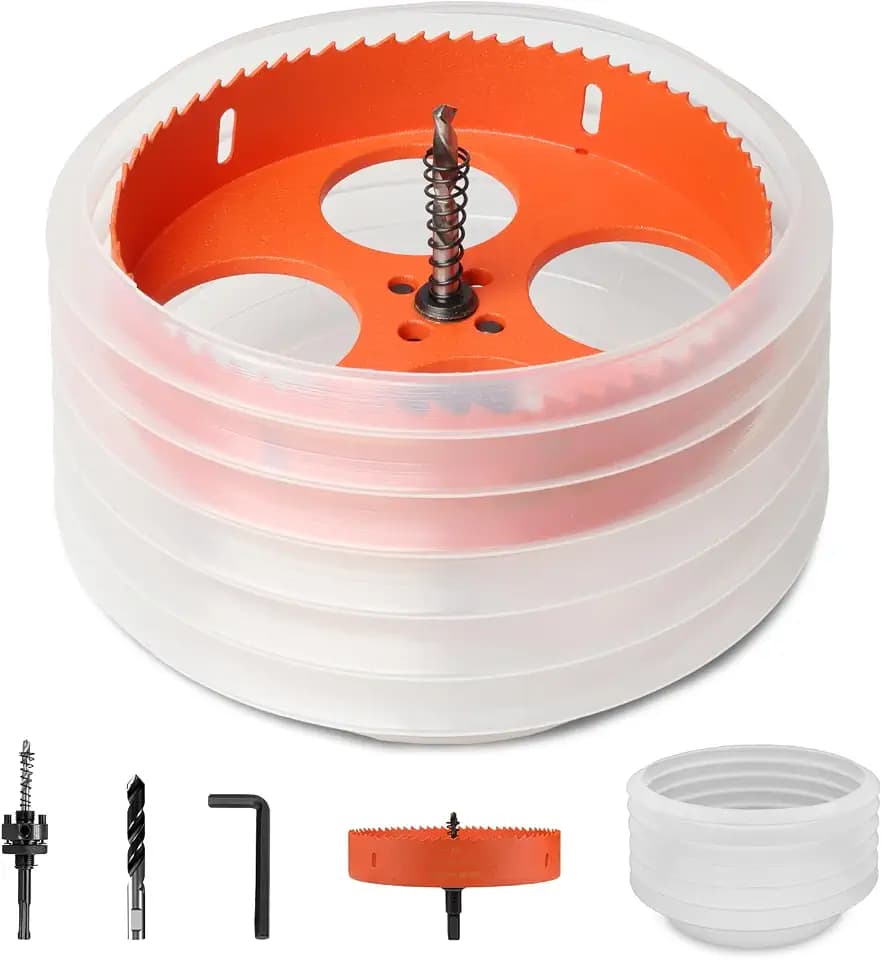 Storystore 6 1/8 inch Hole Saw for Recessed Lights with Dust Bowl Catcher