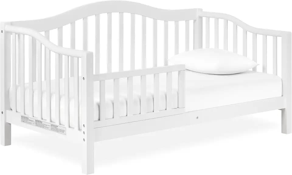 Dream On Me Austin Wooden Toddler Day Bed for Kids, White