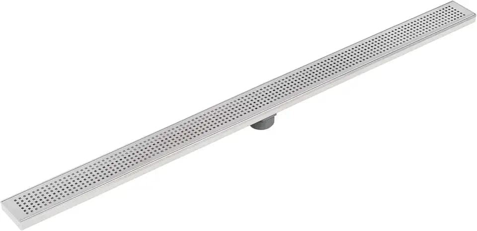 Miseno MNO48LD 48" Pattern Grate Linear Shower Drain - Stainless Steel