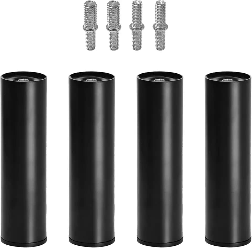 9 inch Bed Legs Replacement Metal Screw in Furniture Legs Set of 4