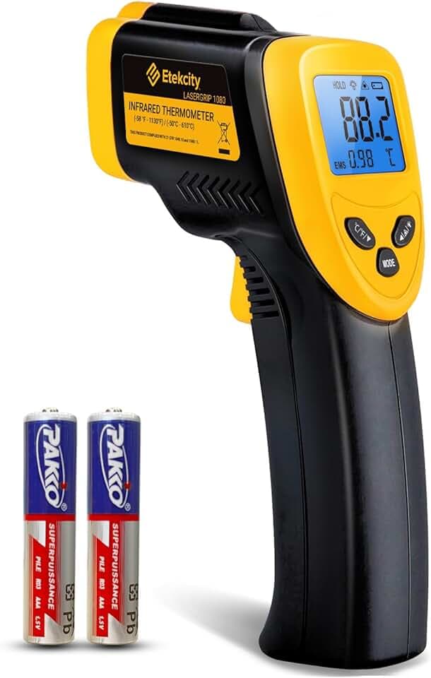 Etekcity Infrarot Thermometer -50~ +610°C, IR Pyrometer Temperaturmessgerät