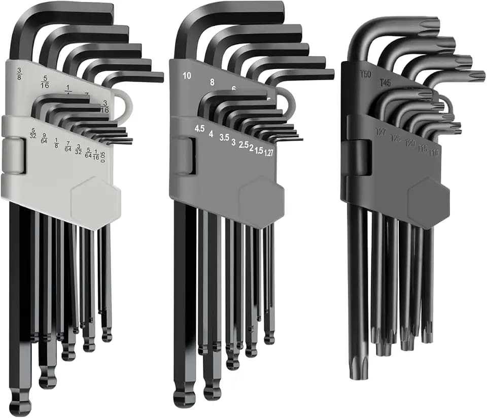 ROTATION 35-Piece Allen Wrenches Set, Metric & SAE, Hex Key Set