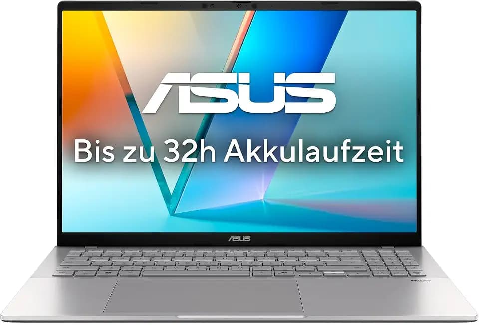 ASUS Vivobook S 16 S3607QA Copilot+ PC | 16" WUXGA 16:10 OLED Display | Snapdragon X X1-26-100 | 16GB RAM | 1TB SSD | Andreno GPU | Win11 Home | QWERTZ | Cool Silver