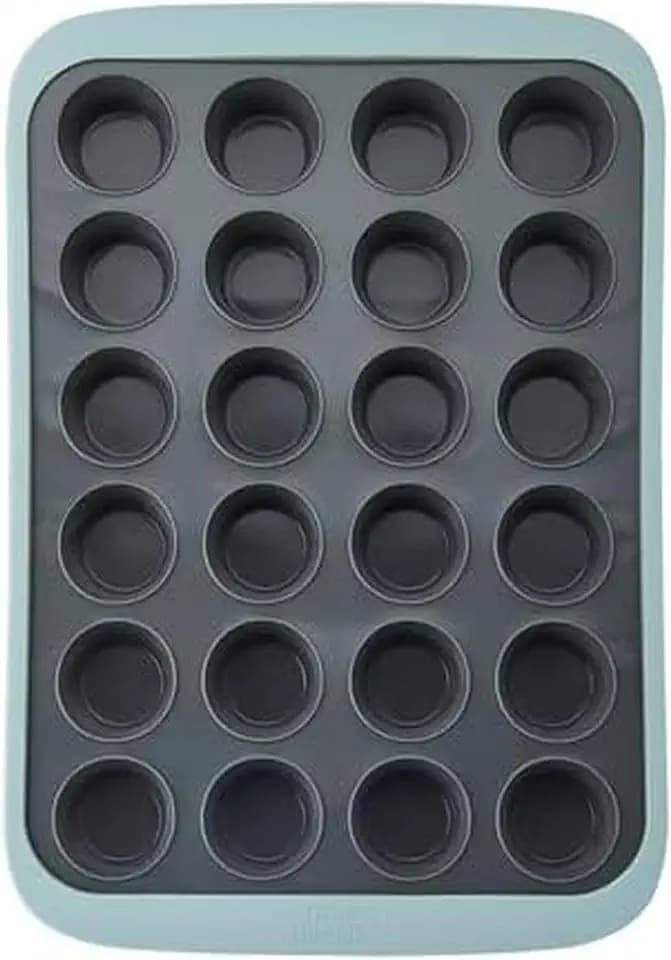 Chicago Metallic Silicone Mini Muffin Pan 24 Cup - 10 Inch