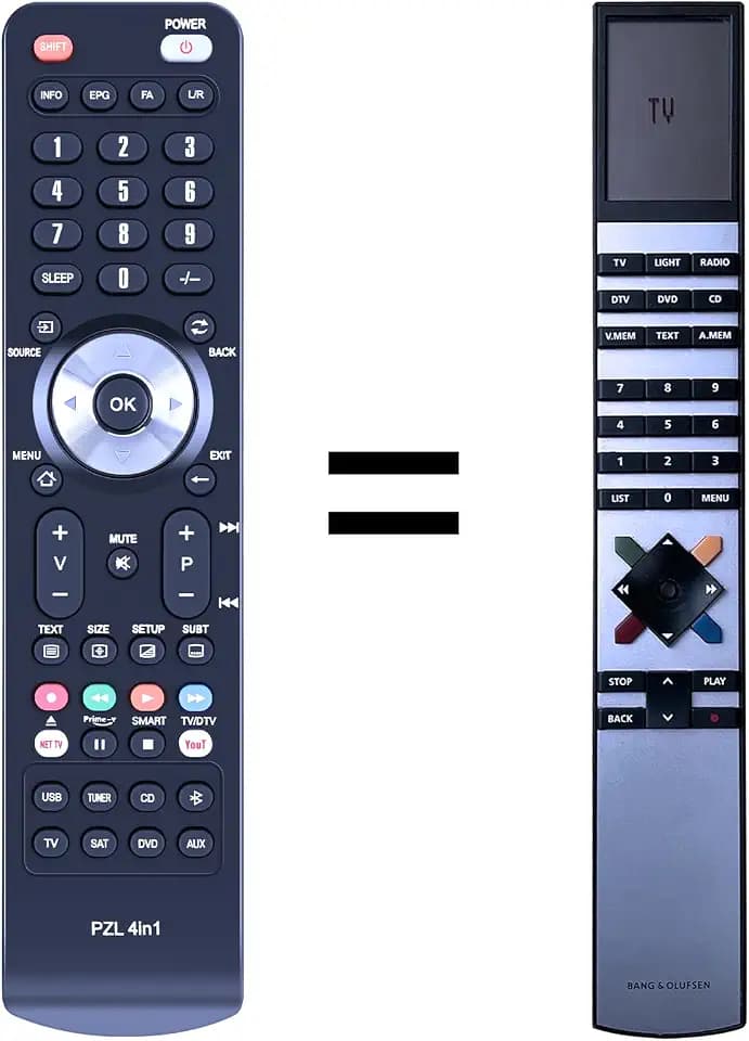 Fernbedienung Ersatz kompatibel mit Bang & Olufsen Beovision MX TV MX4000 MX4002 MX6000 MX7000 Analog CRT Fernseher