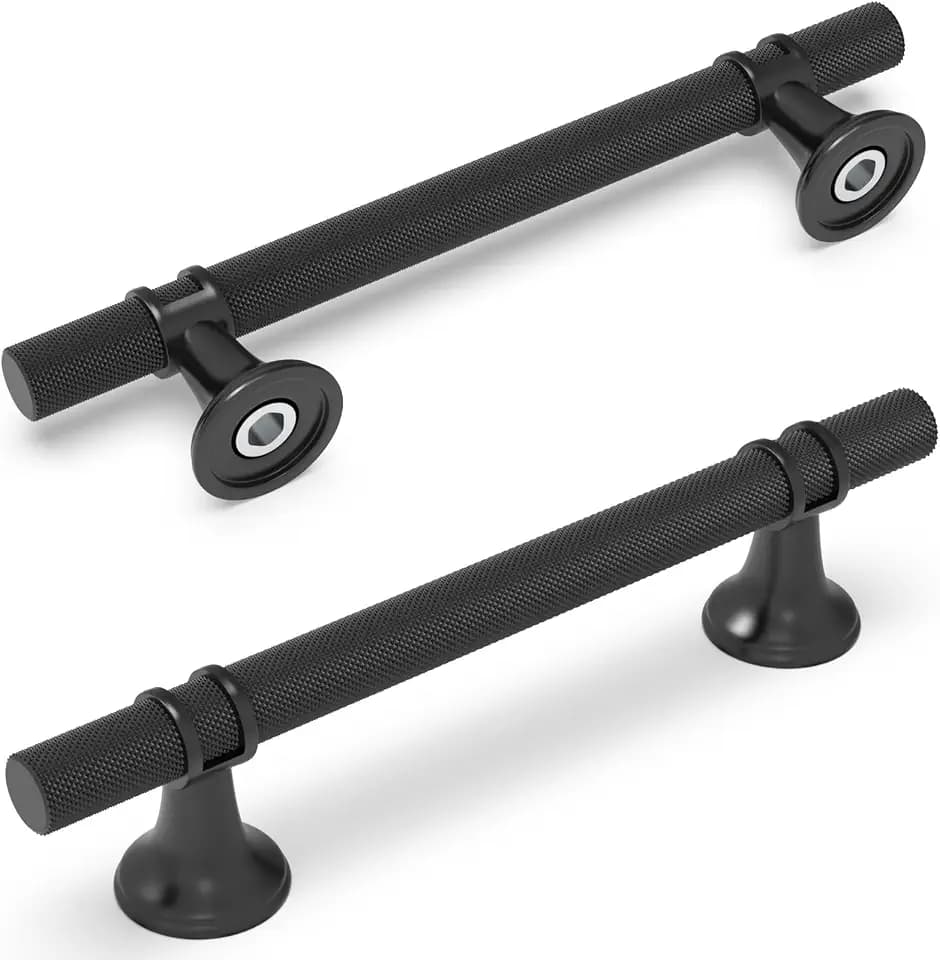 20 Pack 5 Inch Matte Black Kitchen Cabinet Handles