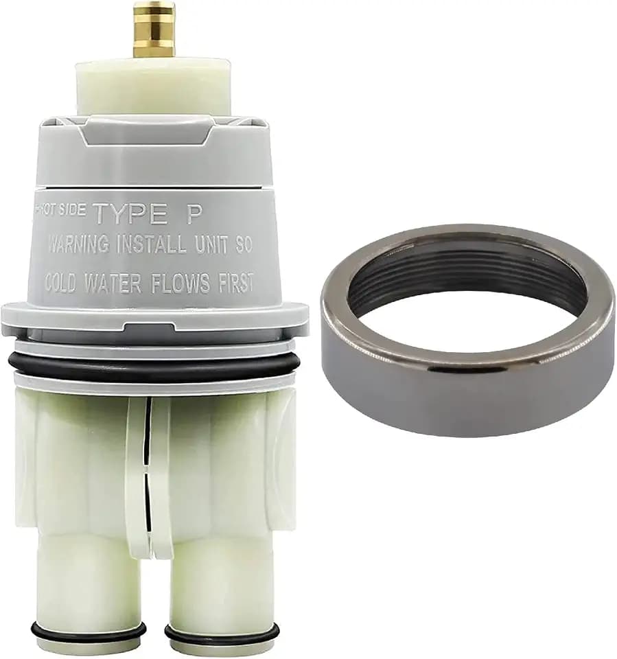 RP46074 Shower Valve Cartridge Assembly Compatible for Delta Shower and Tub 13/14 Series, Single-handle Delta Universal Valve Cartridge, Replacement for Delta Shower Cartridge with RP22734 Bonnet Nut