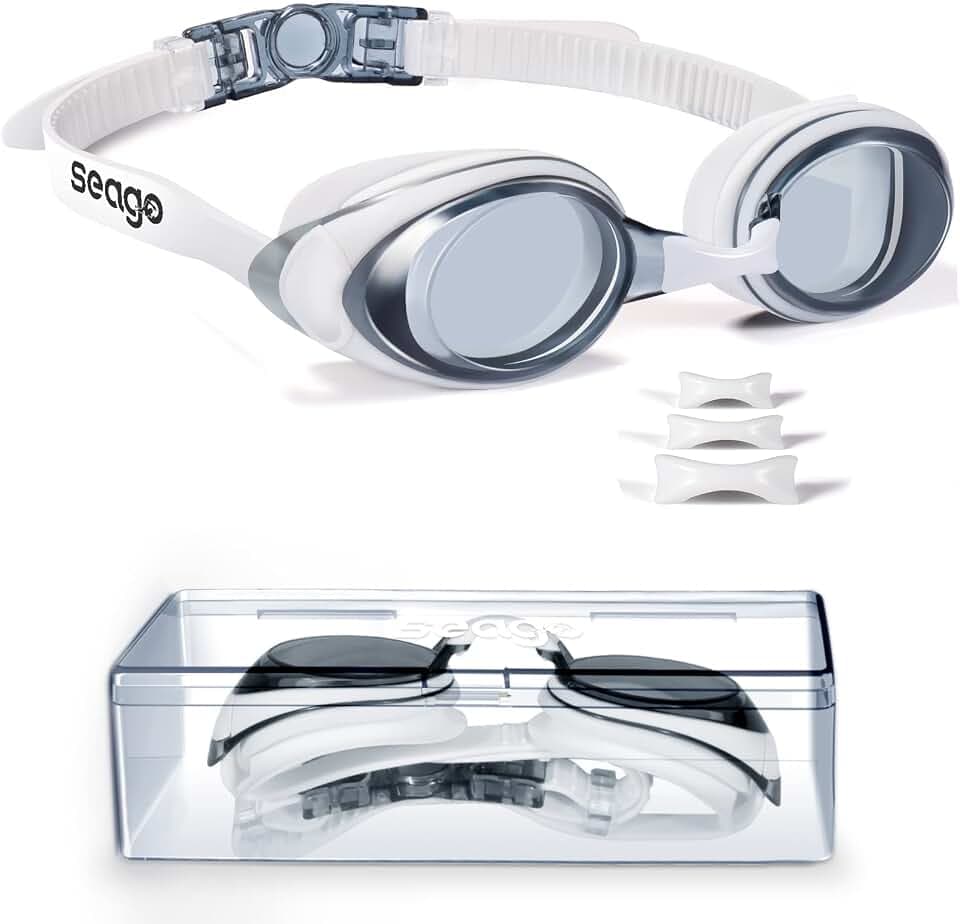 Seago Shortsighted Swim Goggles Adult Anti Fog UVProtection Men Women Youth