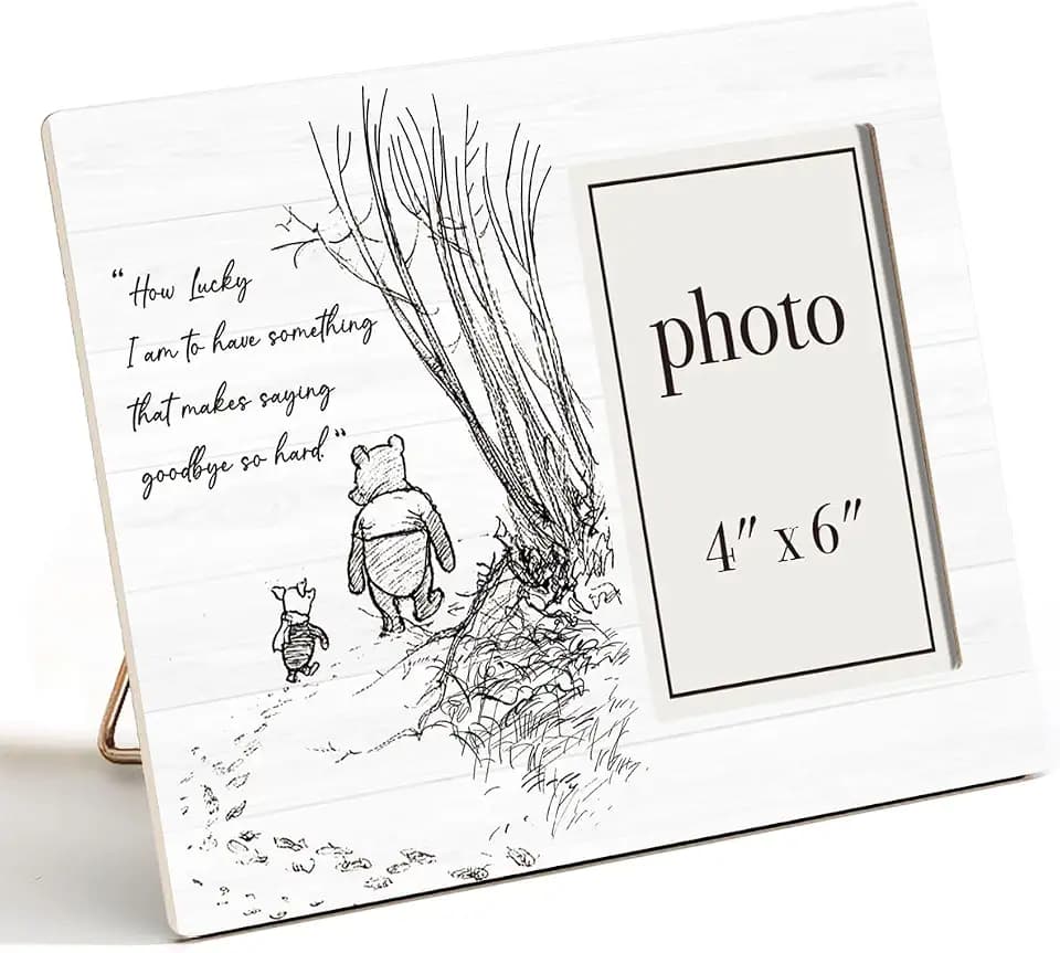 Going Away Gifts Classic Pooh Bear Picture Frame, Farewell Gifts