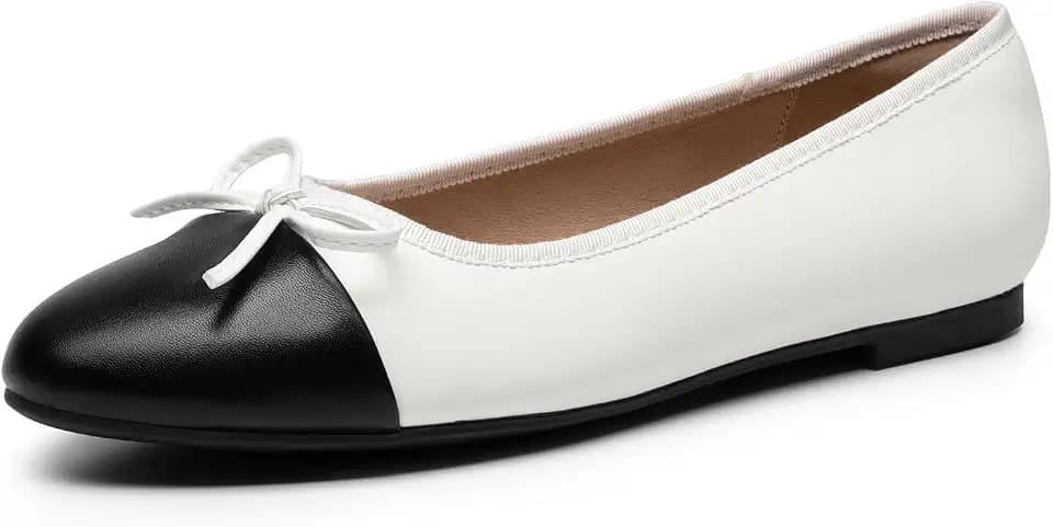 Dream Pairs Women's Flats, Round Toe Ballet Flats, Comfortable Slip-on Dressy Business Casual Work Office Ballerina Flat Dress Shoes