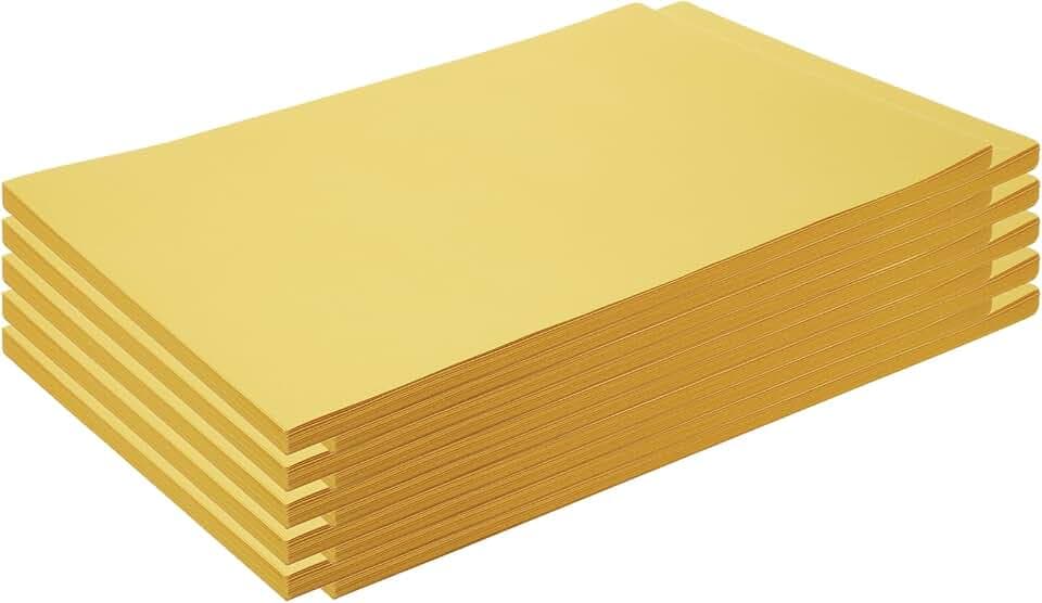Colorations 12" x 18" Mediumweight Yellow Construction Paper, 500 Sheets