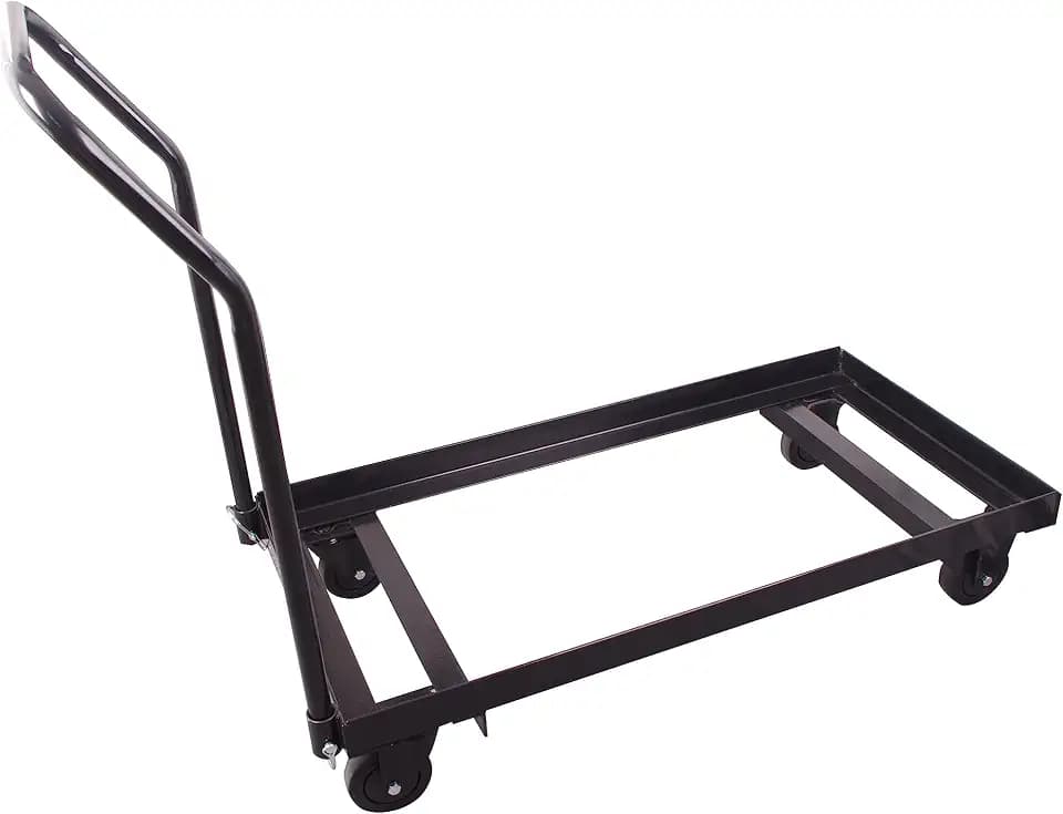 Cart for Folding Chairs: 300 lb Load Capacity, 40 in x 19 in x 35 in