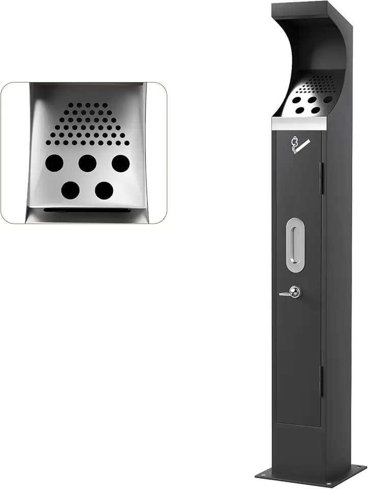 AIWFL 36.6" H Standing Trash Receptacle Disposal Outdoor, Easy Emptying