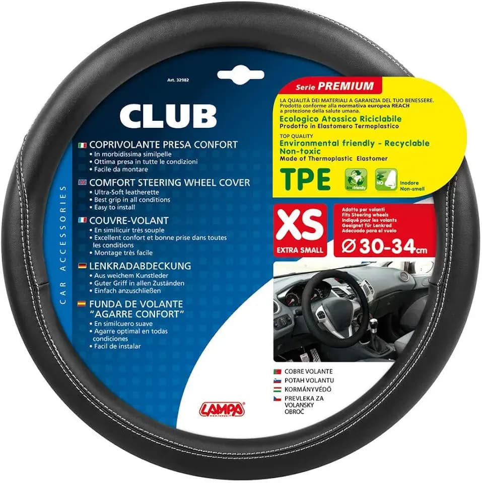 LAMPA 32982 Lenkradbezug schwarz