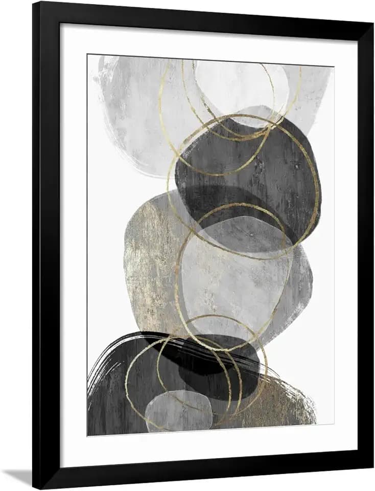 ART.COM Wall Art Print Conglomerate I on Black Frame by PI Studio, 32" x 40"