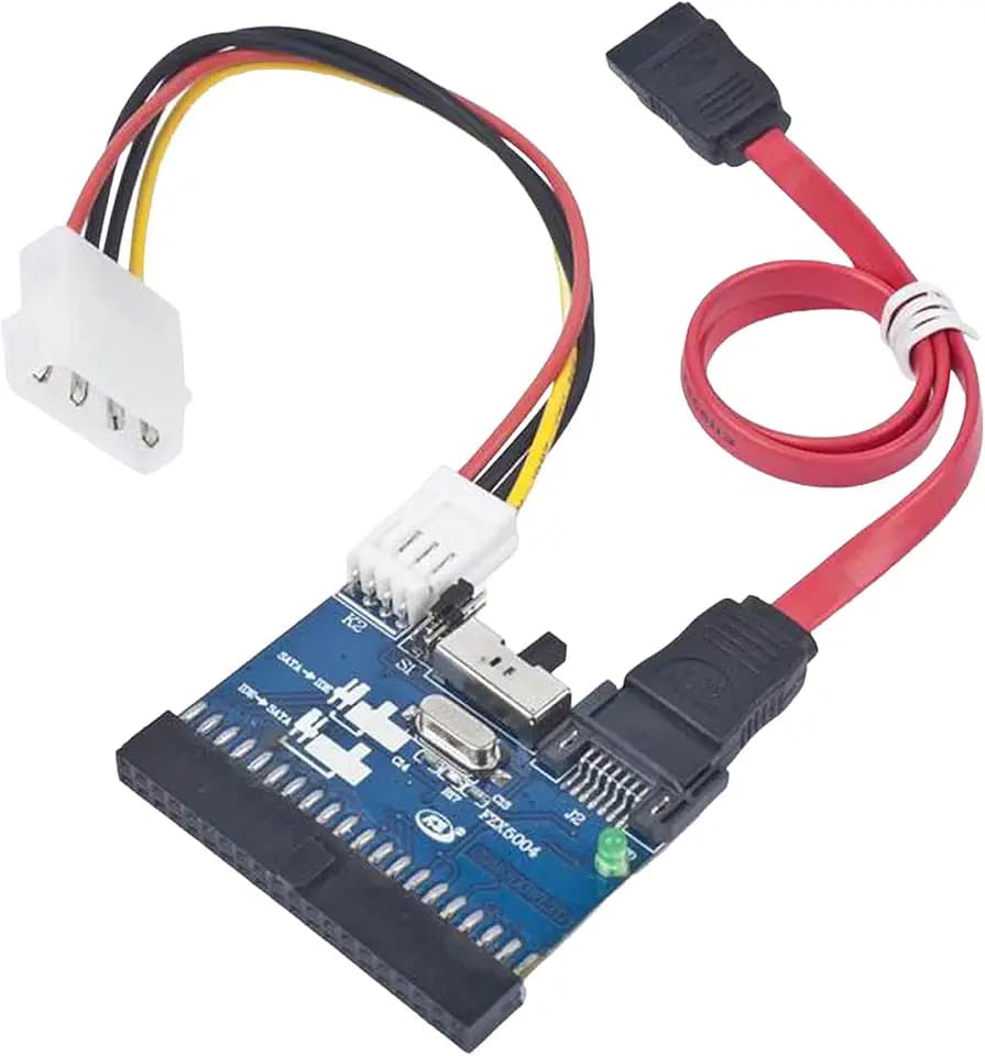 Gembird Bidirektionaler SATA/IDE Konverter – Unterstützt 2,5 und 3,5 Zoll Festplatten, ideal für den Einsatz in Laptops und PCs, Schwarz
