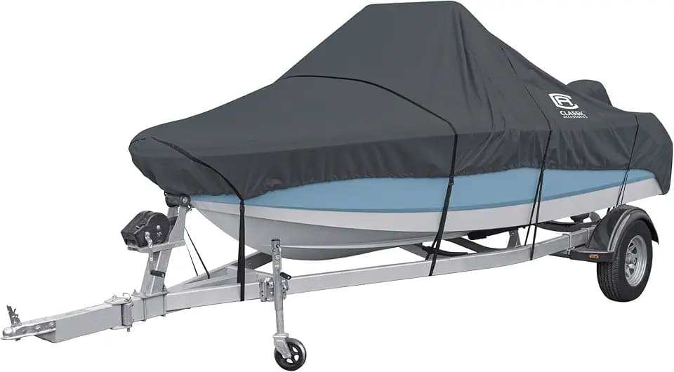 Classic Accessories StormPro Heavy-Duty Center Console Boat Cover, Fits Boats 17-19 ft Long x 102 in Wide