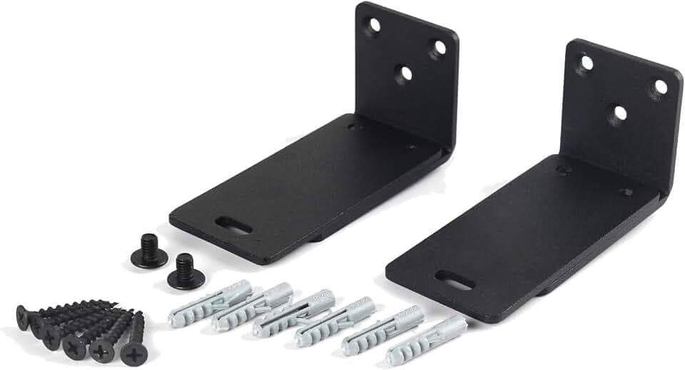 BSWAN Wandhalterung für Bose Soundbar 500, Soundbar 700, Soundtouch 300 Lautsprecher (Schwarz)
