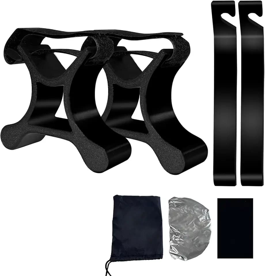 Portable Bike Repair Kit -- Magic Patch Maintenance Bracket for Bicycles, eBikes & Mountain Bikes, Tire Pry Bar, Waterproof Seat Cover, Carrying Case, Absorbent Cloth -- Compact Emergency Tool Set for Roadside & Home Repair