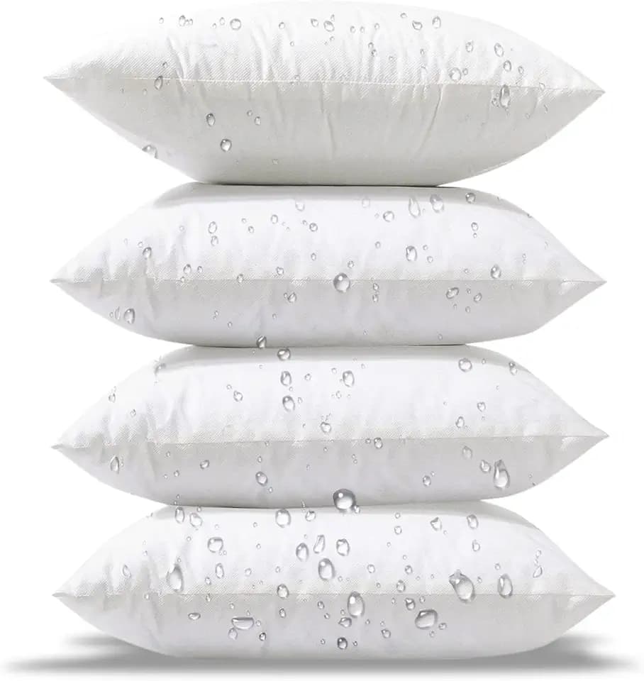 Phantoscope Outdoor Pillows Waterproof 16x16 Outdoor Pillow Inserts 4 Pack