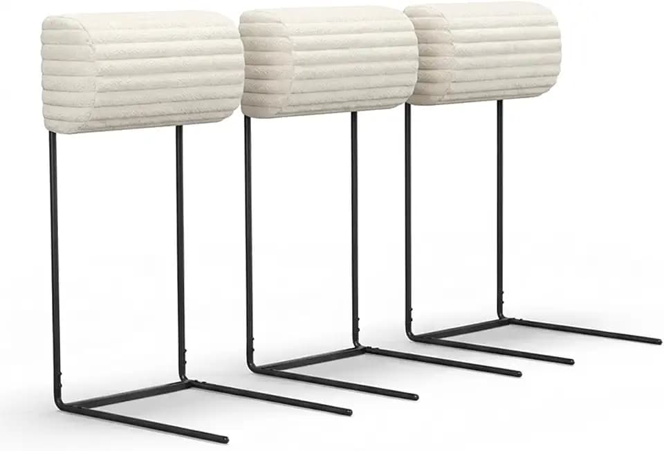 CAMMOO Couch Headrest Extender, 3 Pack Beige Corduroy
