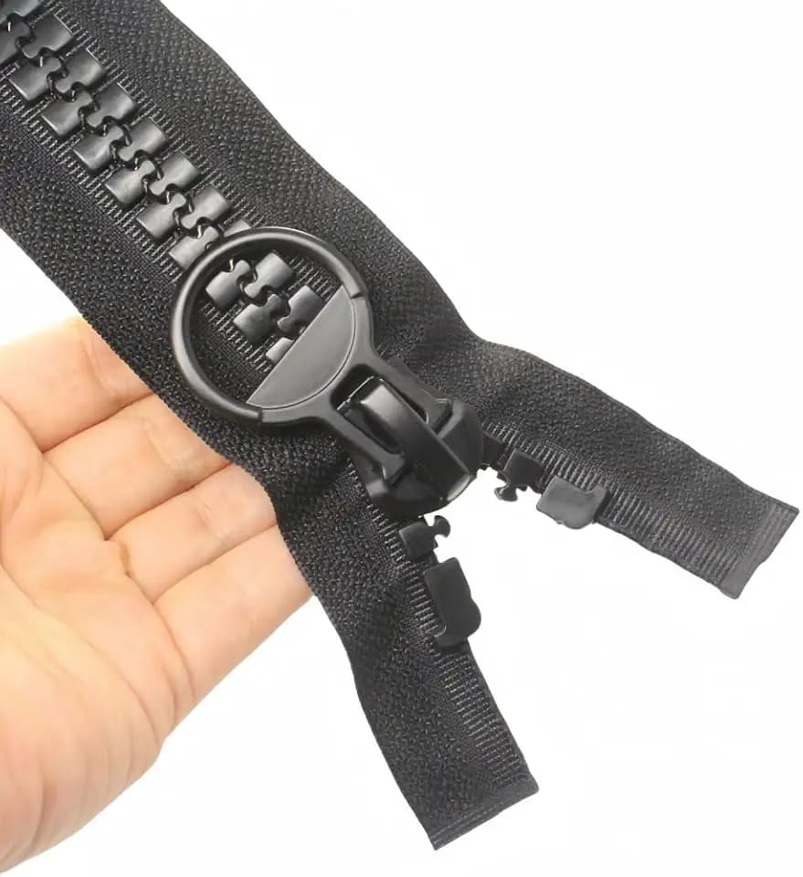 YaHoGa 78 Inch #20 Super Large Separating Plastic Zipper for Sewing Black