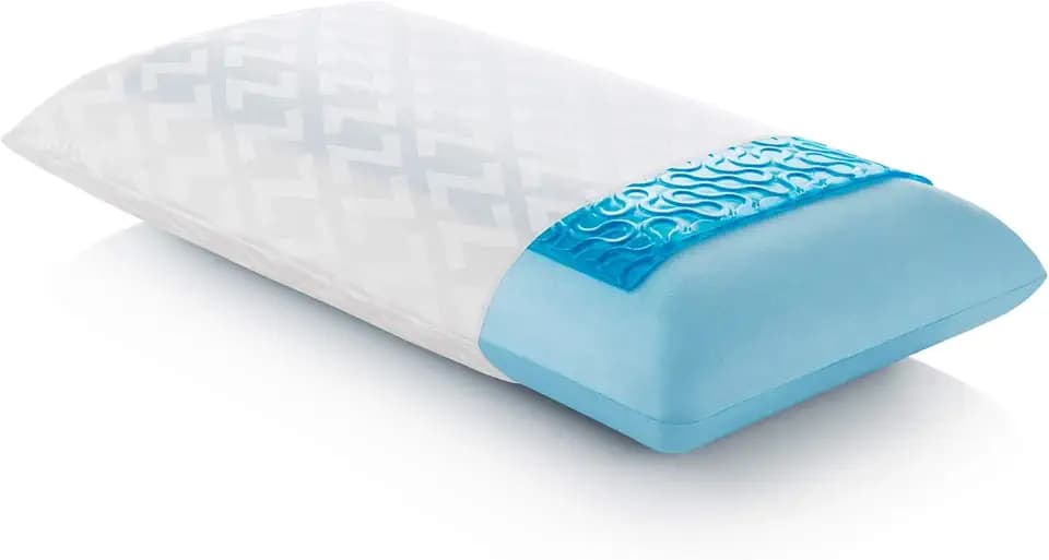 Z Gel-Infused Dough Memory Foam + Z Gel Pillow - Removable Tencel Cover - Queen - High Loft