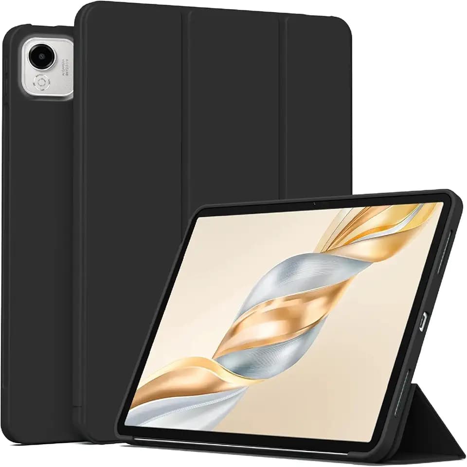 Hülle Kompatibel mit Honor Pad X9a, Standfunktion TPU Anti-Kratz Schutzhülle, Ultradünnes Smart Cover Kickstand-Schwarz
