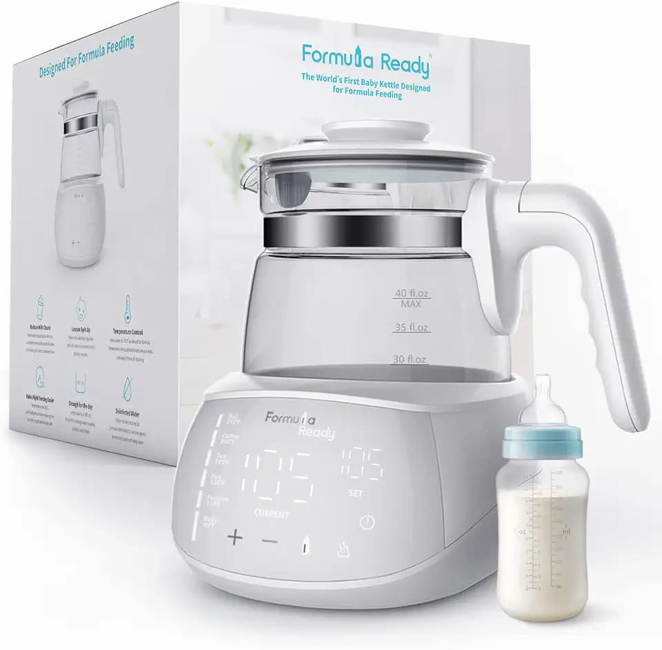 Temperature Control Water Kettle, Instant Water Warmer for Baby Formula, Keep Warm 24/7 Water Dispenser Baby Bottle Maker Formula Machine Ideal for Night Feeding & Formula Prep, BPA Free
