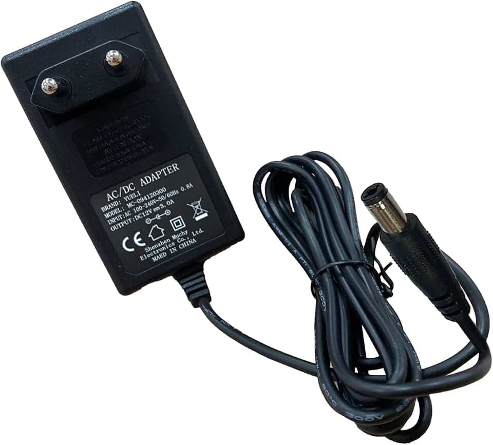 LEYF Universal Netzteil 12V DC 3A, AC 100-240V 50 60Hz, Adapter, steckernetzteil, netzadapter 100 cm Kabellänge (5.5-2.1 mm Klinkenstecker) Kompatibel mit TV-Box, LED-Streifen, Router, Kamera