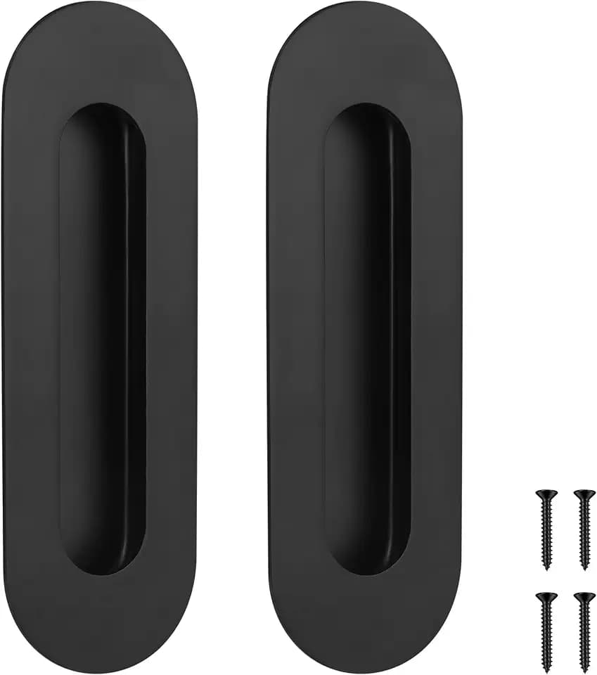 Malimali 6 Inch Pocket Door Pull Recessed Sliding Door Handle Hardware