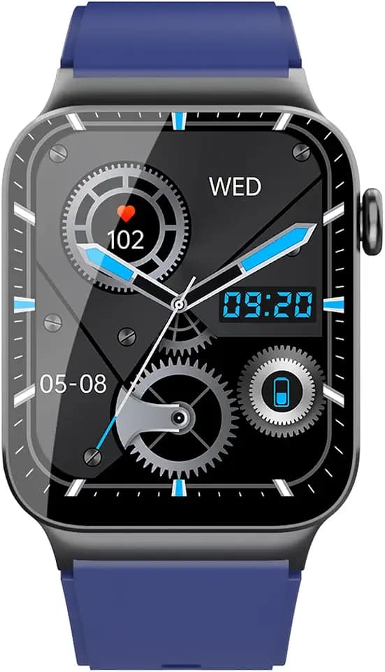 STECEi Smartwatch Herren mit Bluetooth Anrufe, 110+ Sportmodi Fitnessuhr mit Herzfrequenz, Blau