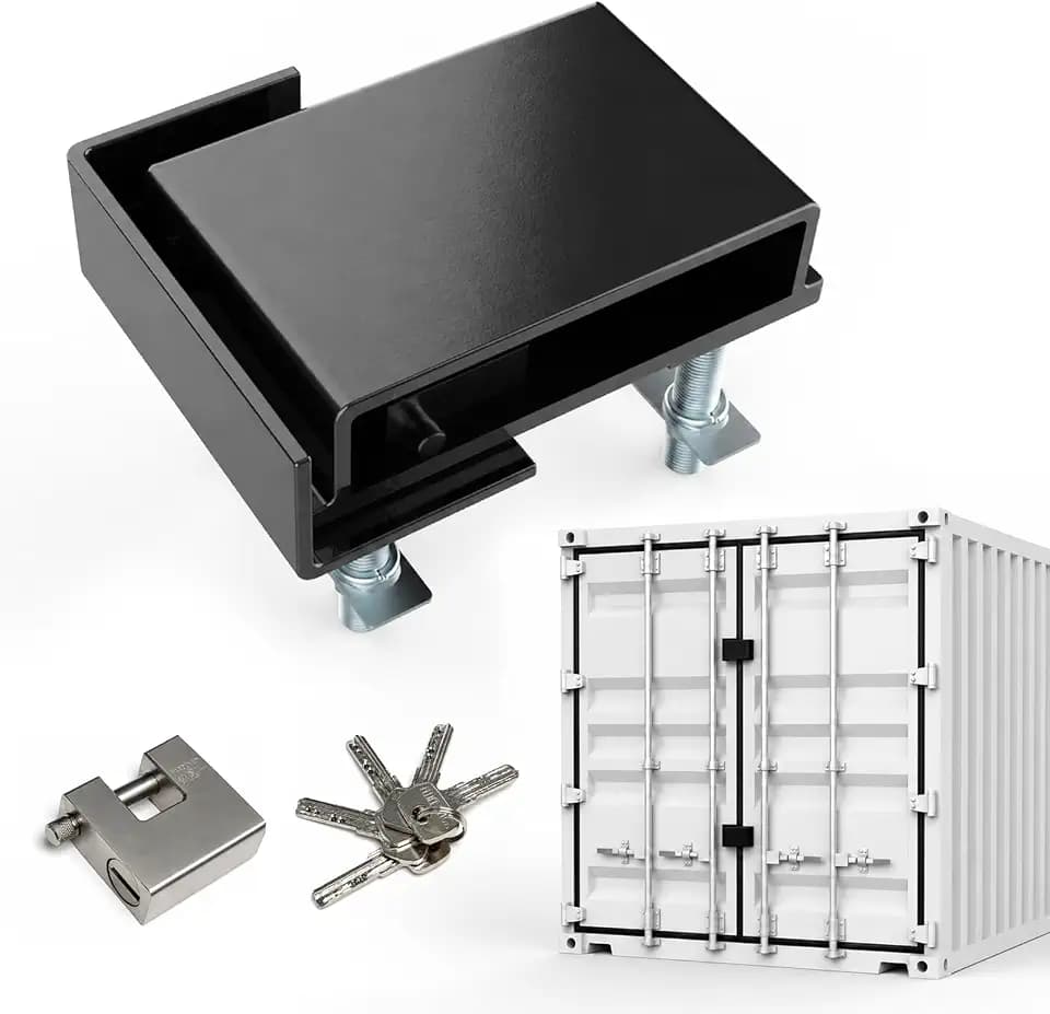 Shipping Container Lock Box, Heavy Duty Bolt-On Security Lock