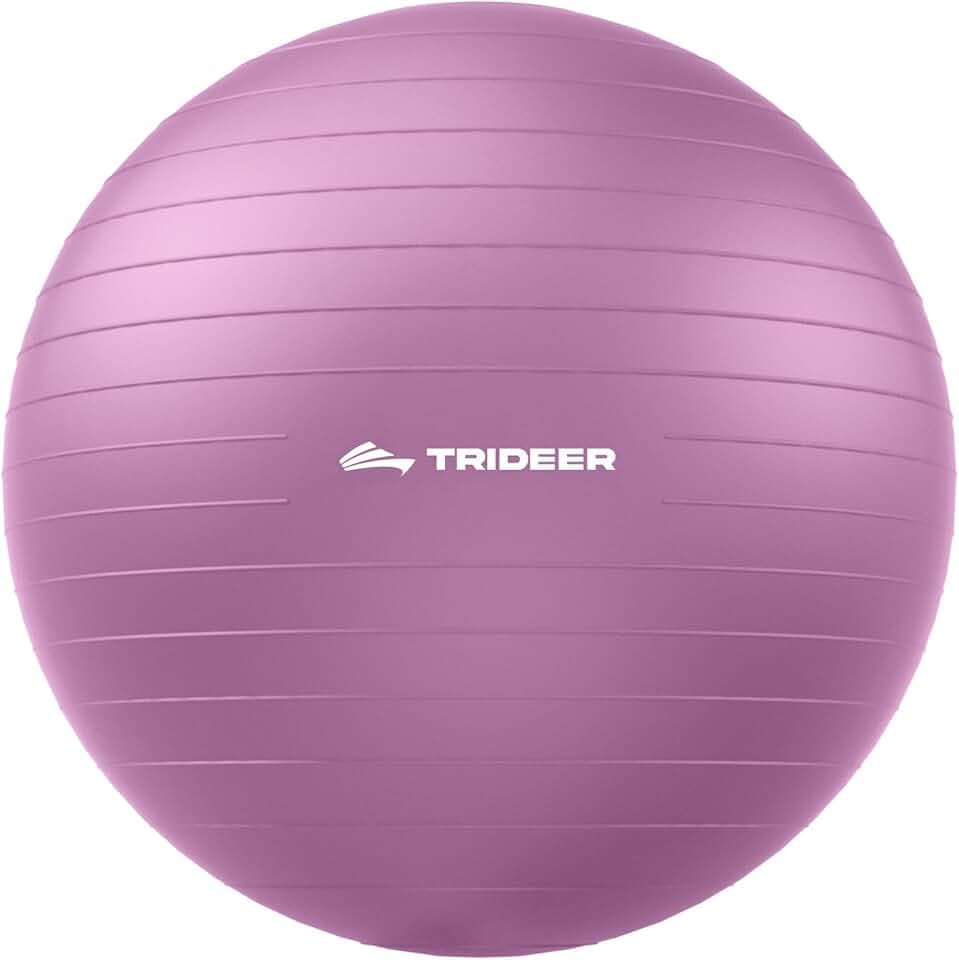 Trideer Yoga Ball for Exercise, Pregnancy, Exercise Ball, Pump Included