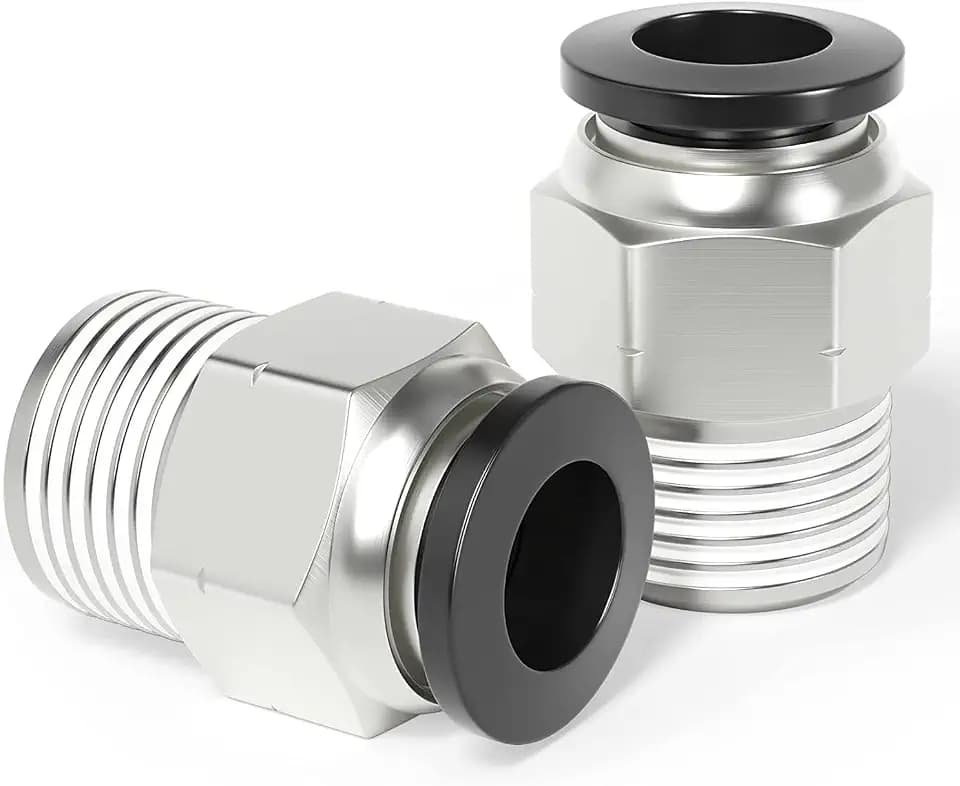 TAILONZ 1/2" Tube OD x 3/8" MNPT Straight Push to Connect Fitting10Pcs