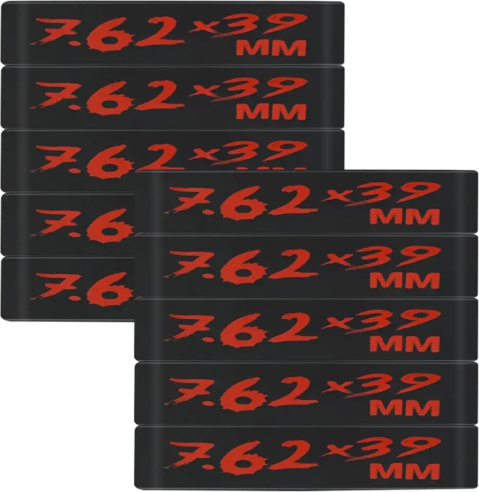 Aolamegs 5/10 Pack Magazine Bands - 5.56 Nato, 300 Blackout, 300 Subsonic, .223 Remington, .308 Winchester, 7.62x39 Magazine Marking Band, Durable Silicone Ammo Caliber Bands for Magazine Identification (2 Colors)