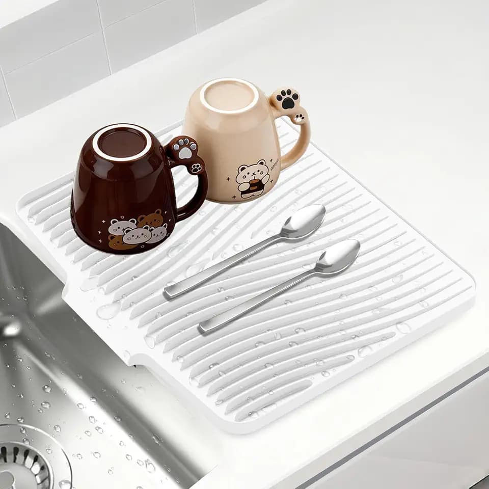 Silicone Dish Drying Mat for Kitchen counter
