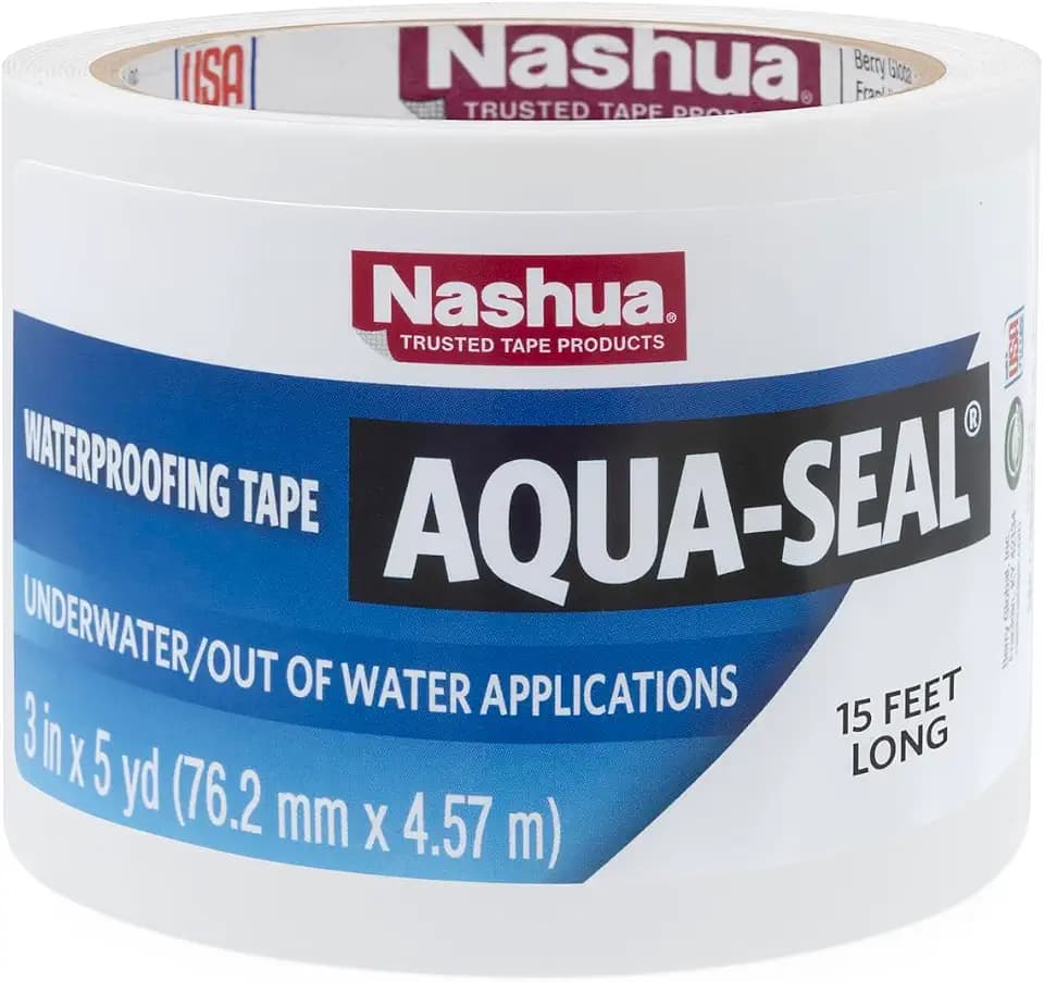 Nashua 3 in x 15 ft Aqua-Seal Waterproof Tape in White