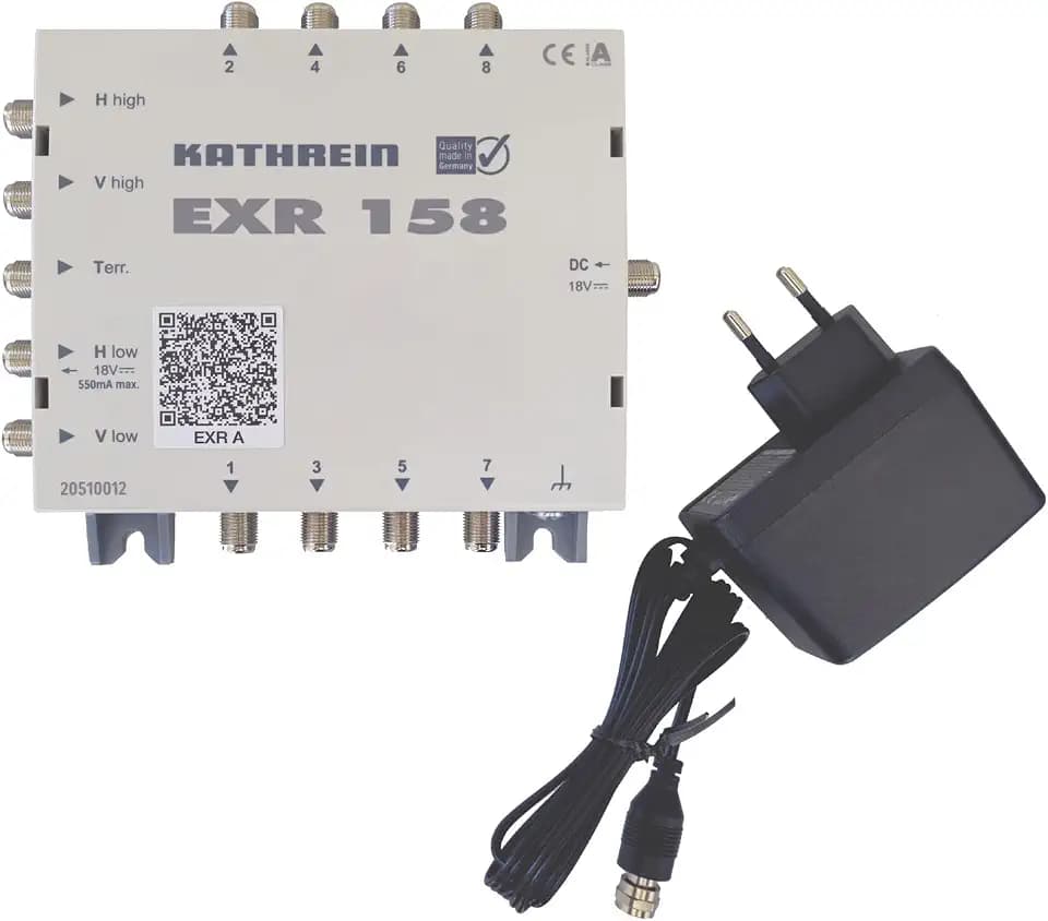 Kathrein EXR 158 Satelliten-ZF-Verteilsystem Multischalter (1 Satellit, 8 Teilnehmeranschlüsse, Klasse A)