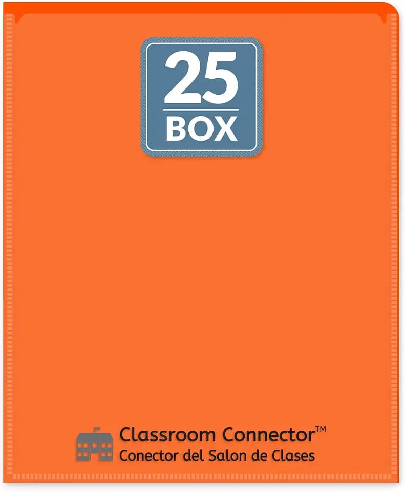 C-Line Classroom Connector School-to-Home Folders, Orange, 25/Box (32002)