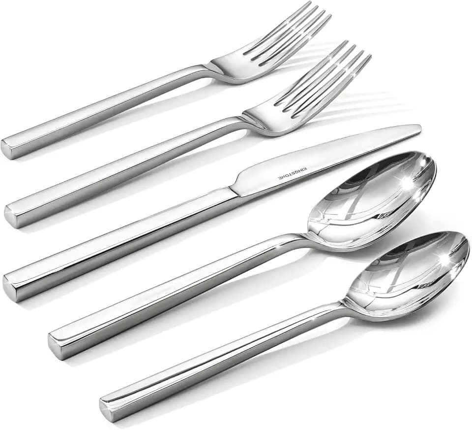 Silverware Set for 4, 20 Piece Flatware Set, Stainless Steel