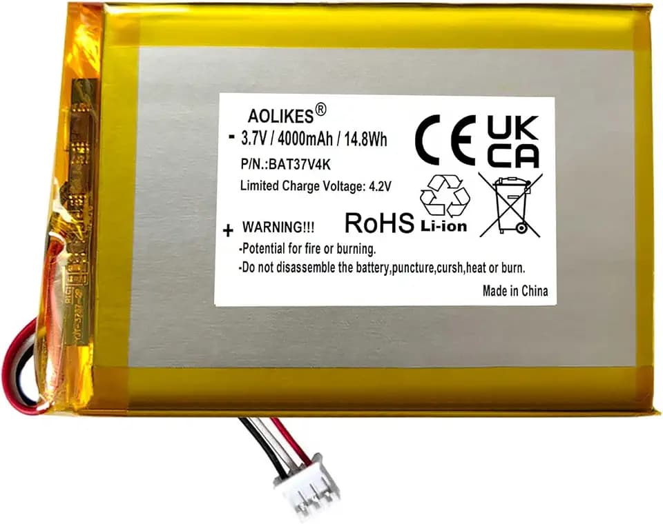 4000 mAh 3,7 V Akku Ersatz für HelloBaby HB6560 / HB6081 5,5-Zoll-Bildschirm / HB6146 / HB6256 / HB6250 Plus 6-Zoll Bildschirm Video Babyphone Batterie