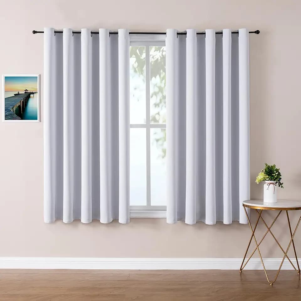 ChrisDowa Room Darkening Curtains for Bedroom and Living Room 70 Inch Wide