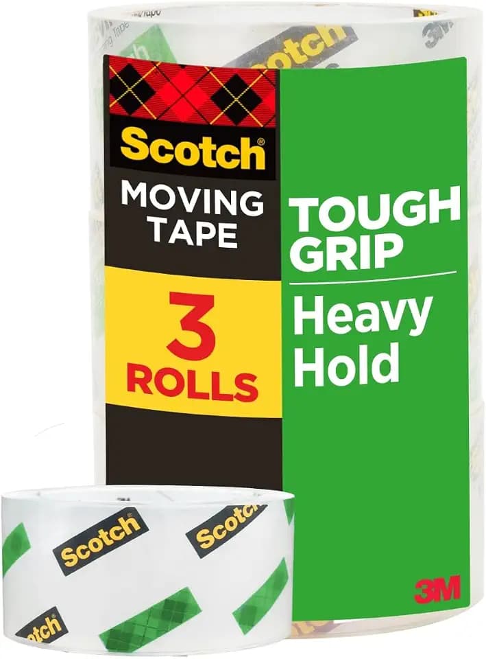 Scotch Tough Grip Moving Tape, 1.88 in x 38.2 yd, 1 Roll
