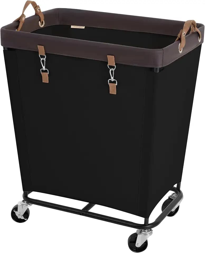 StorageWorks 210L Laundry Basket with Wheels, Rolling Hampers for Clothing