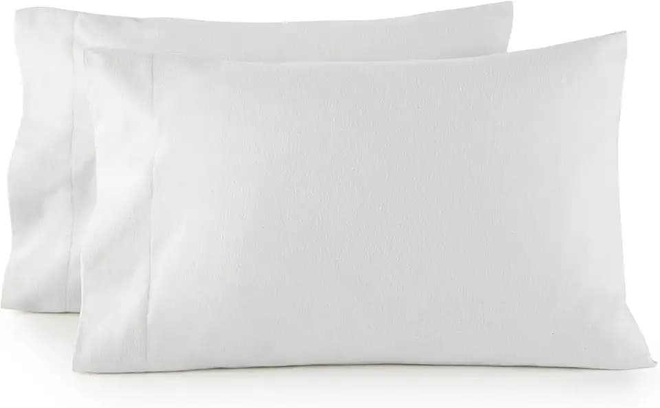 Whisper Organics 100% Organic Cotton Flannel Pillowcases, Envelope Closure